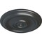 Ekena Millwork Traditional Ceiling Medallion (Fits Canopies up to 2 3/4"), Hand-Painted Pewter, 12"OD x 1"P CM12TRPES - alternate 2
